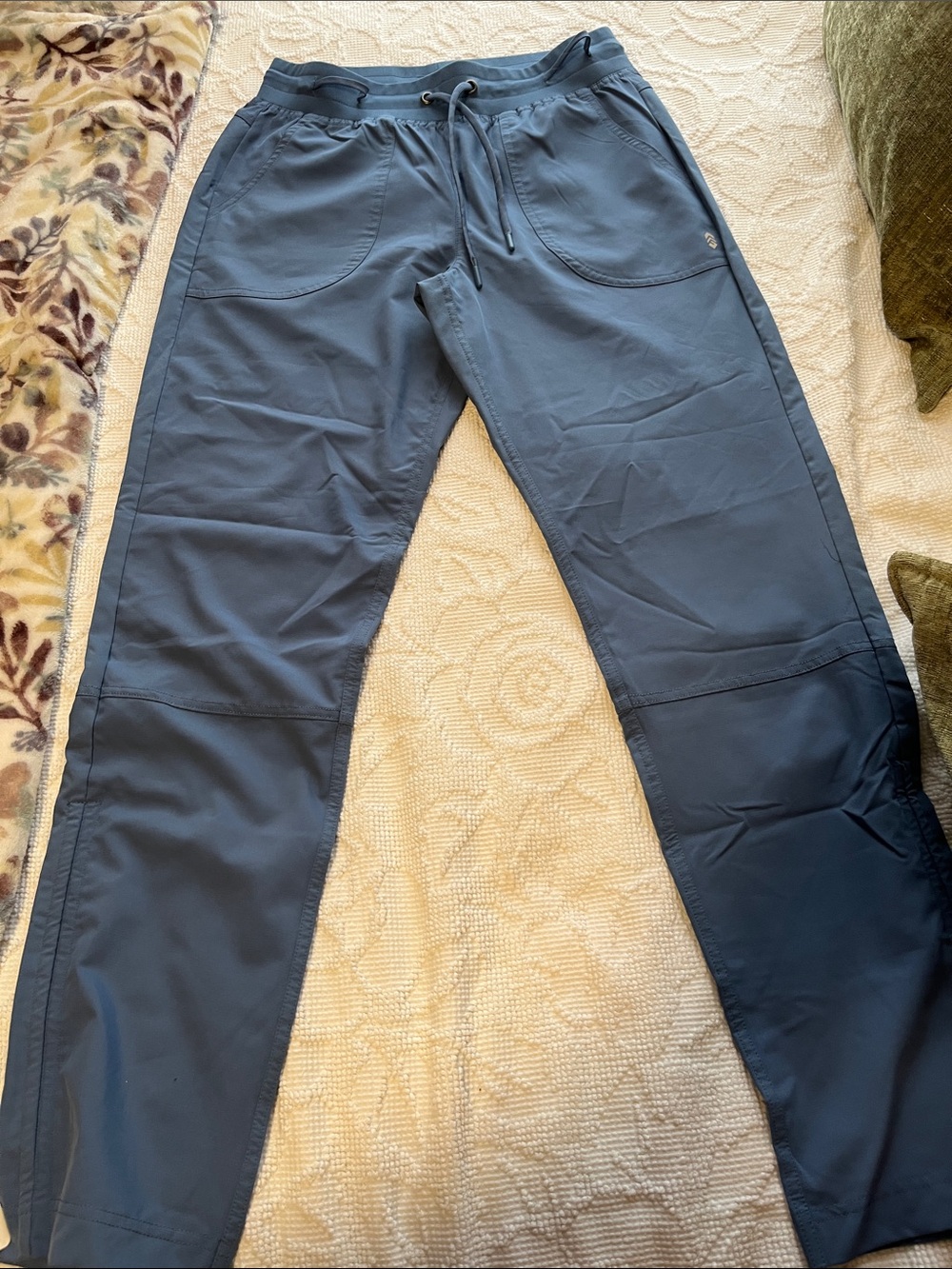 Free Country Slate Blue Drawstring Track Joggers